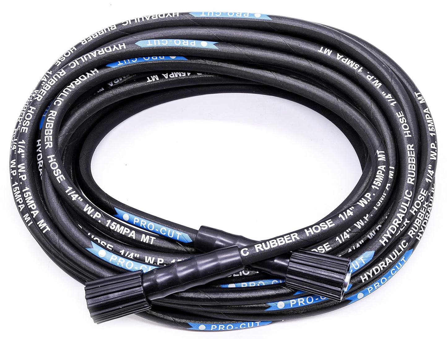 STARQ 15 Meter Pressure Washer Hose Pipe Upto 2150 Psi Heavy Duty Black Molded Pipe