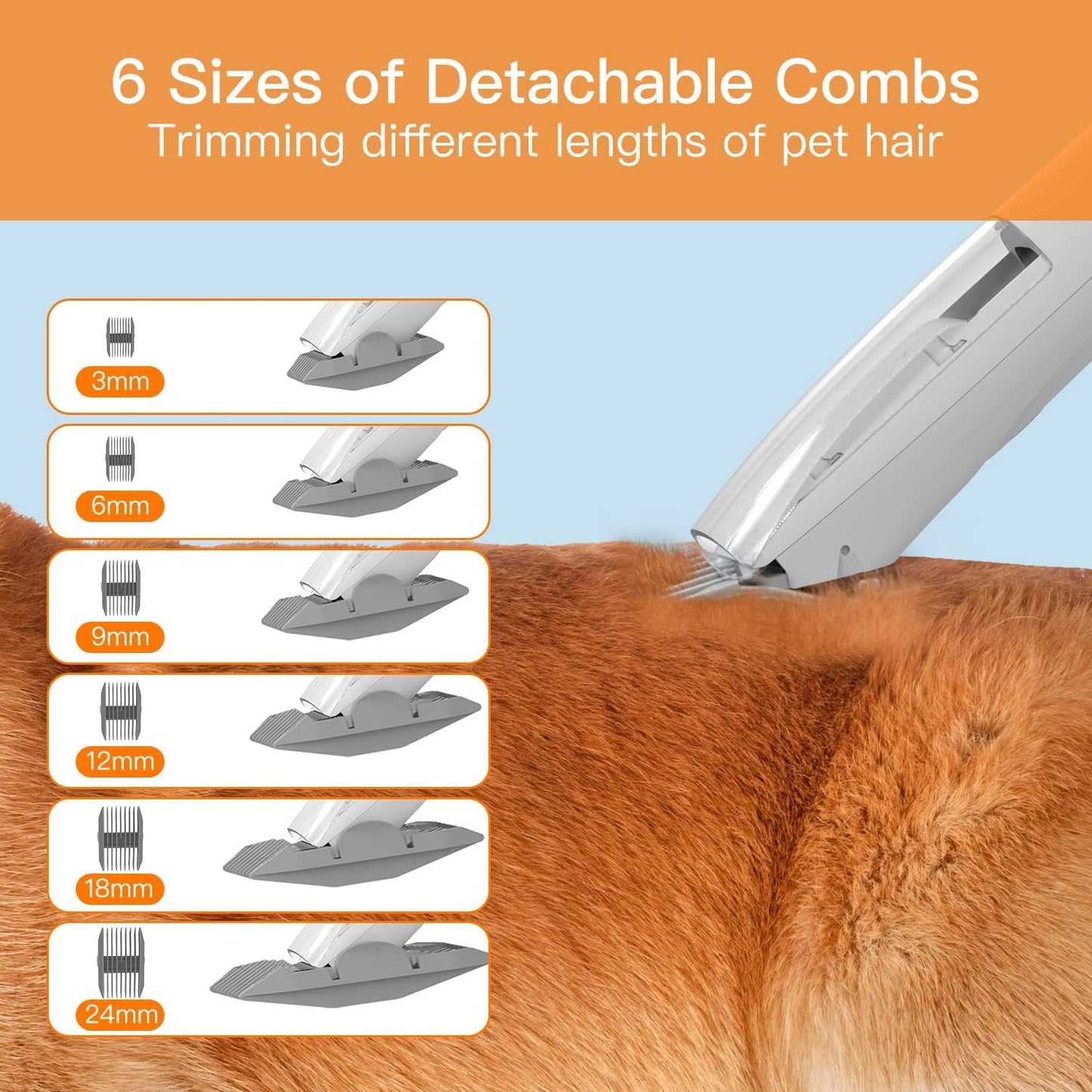 STARQ AIRROBO Dog Grooming Vacuum, Dog Grooming Kit,12000Pa Strong Pet Grooming Vacuum for Dogs, 2L Large Capacity Dog Vacuum for Shedding Grooming Hair, Dog Hair Vacuum, 5 Pet Grooming Tools