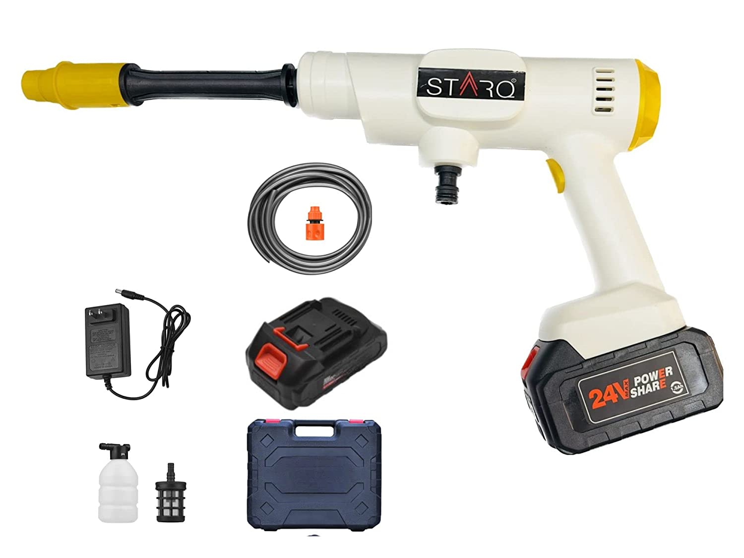 Portable battery operated online pressure washer