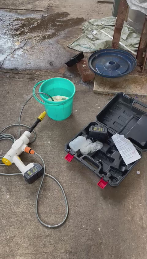 Battery powered high online pressure washer